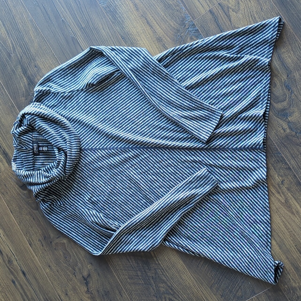 Jones New York Striped Cowl Neck Sweater - Picture 14 of 15